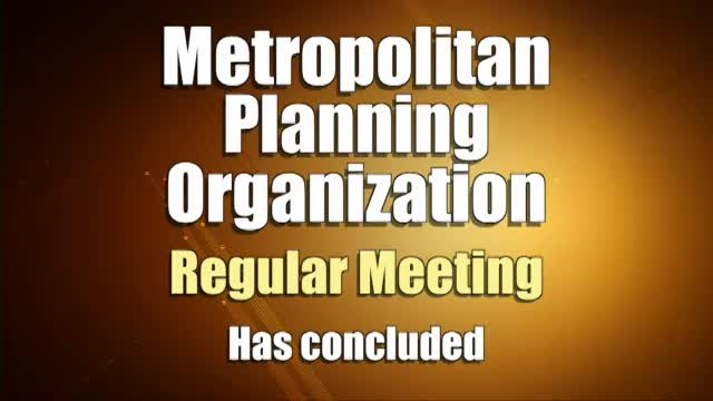 Navigate to Metropolitan Planning Org. - Nov. 8, 2019